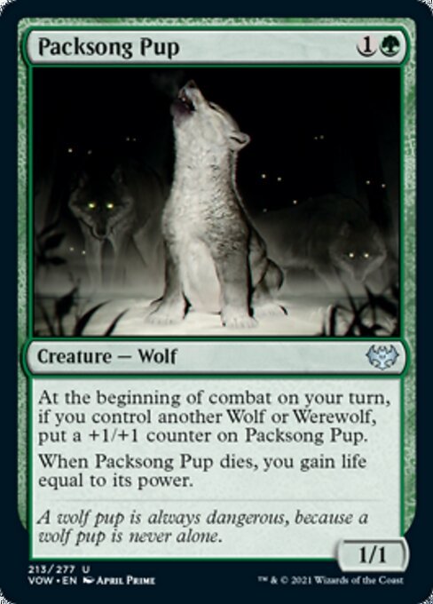 Packsong Pup (Innistrad: Crimson Vow) Near Mint - Nick Nack's Full Frontal Attack