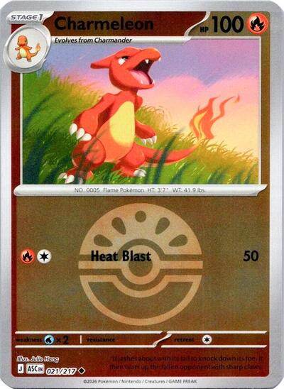 Charmeleon (Friend Ball) (ME: Ascended Heroes) Near Mint Reverse Holofoil - Nick Nack's Full Frontal Attack