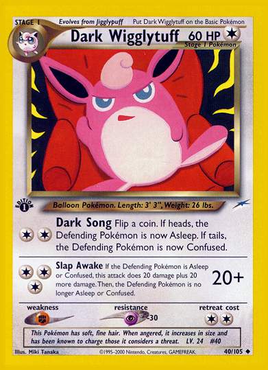Dark Wigglytuff (Neo Destiny) Light Play 1st Edition