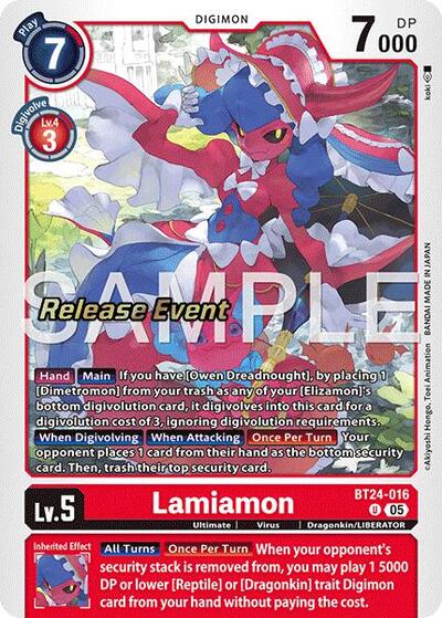 Lamiamon (Time Stranger Release Events Cards) Near Mint
