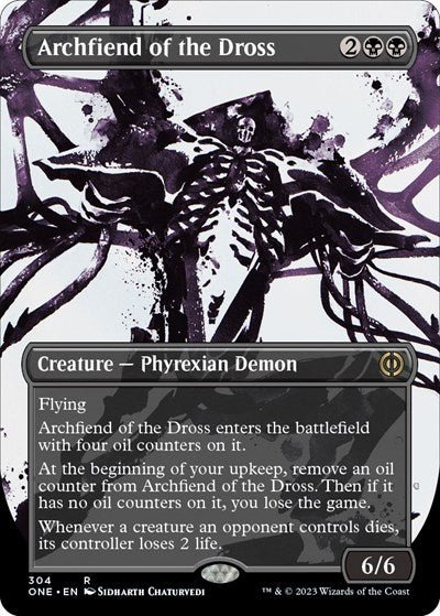 Archfiend of the Dross (Showcase) (Phyrexia: All Will Be One) Near Mint - Nick Nack's Full Frontal Attack