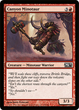 Canyon Minotaur (Magic 2013 Core Set) Light Play