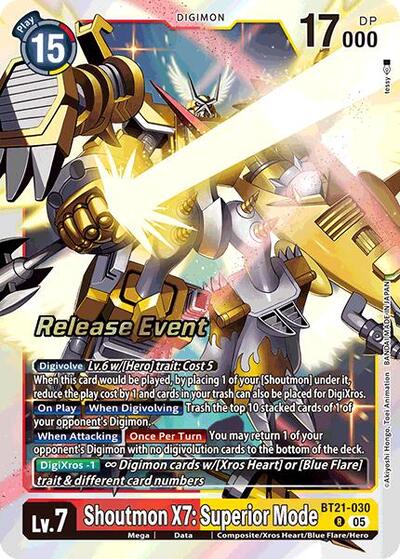 Shoutmon X7: Superior Mode (World Convergence Release Event Cards) Near Mint