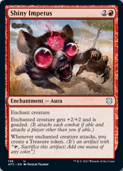 Shiny Impetus (Commander 2021 Forgotten Realms) Near Mint - Nick Nack's Full Frontal Attack