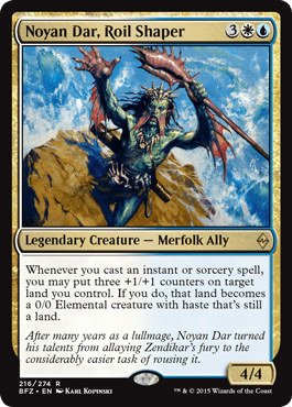 Noyan Dar, Roil Shaper (Battle for Zendikar) Near Mint - Nick Nack's Full Frontal Attack
