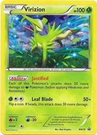 Virizion - BW70 (Black and White Promos) Light Play Holofoil - Nick Nack's Full Frontal Attack