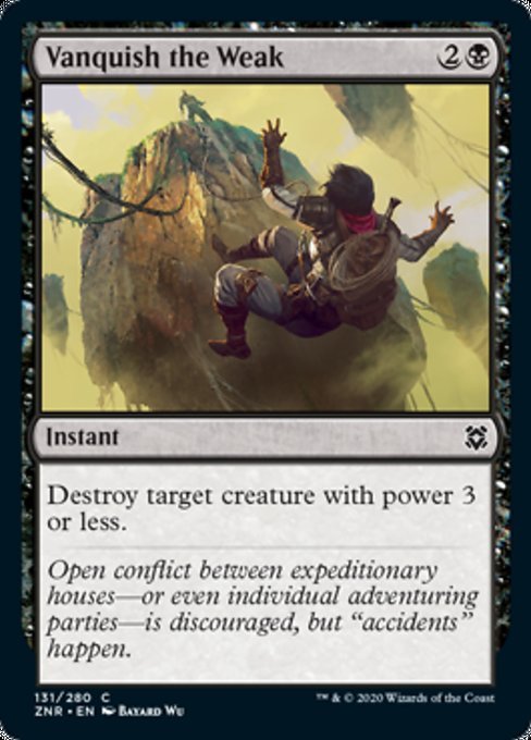 Vanquish the Weak (Zendikar Rising) Near Mint - Nick Nack's Full Frontal Attack