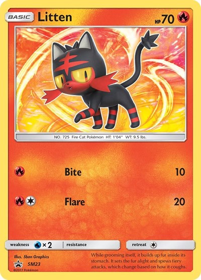 Litten - SM23 (SM Promos) Light Play Holofoil