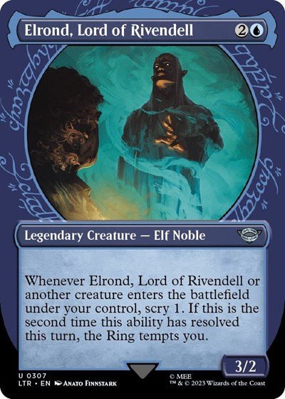 Elrond, Lord of Rivendell (Showcase) (Universes Beyond: The Lord of the Rings: Tales of Middle - earth) Near Mint - Nick Nack's Full Frontal Attack