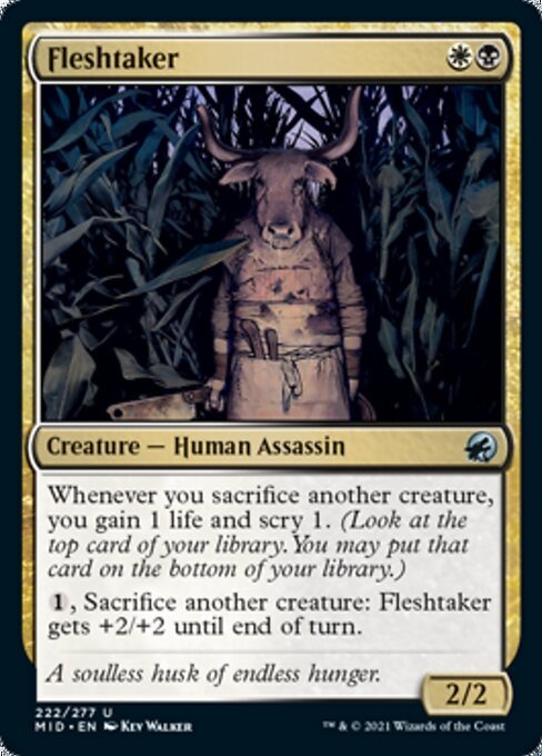 Fleshtaker (Innistrad: Midnight Hunt) Near Mint - Nick Nack's Full Frontal Attack