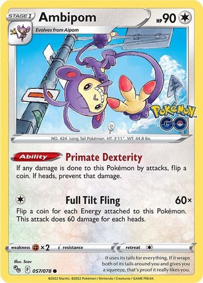 Ambipom (Pokemon GO) Near Mint - Nick Nack's Full Frontal Attack