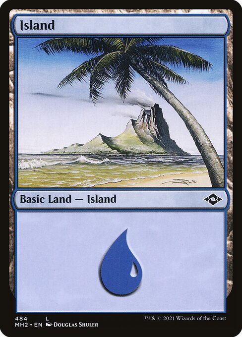 Island (484) (Foil Etched) (Modern Horizons 2) Near Mint Foil