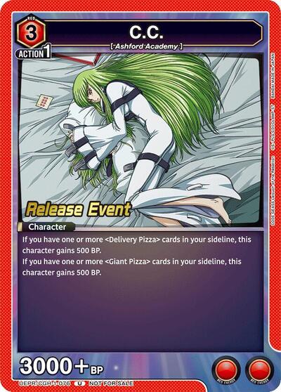C.C. (076) (Code Geass: Lelouch of the Rebellion Release Event Cards) Near Mint