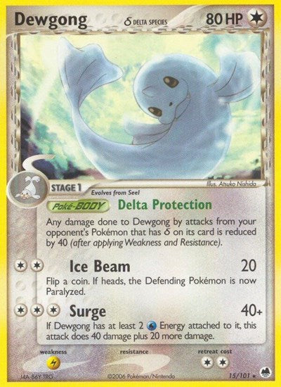 Dewgong (Delta Species) (Dragon Frontiers) Light Play