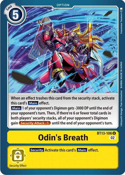 Odin's Breath (Versus Royal Knights) Near Mint