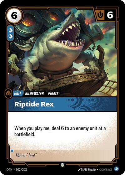 Riptide Rex (Origins) Near Mint - Nick Nack's Full Frontal Attack