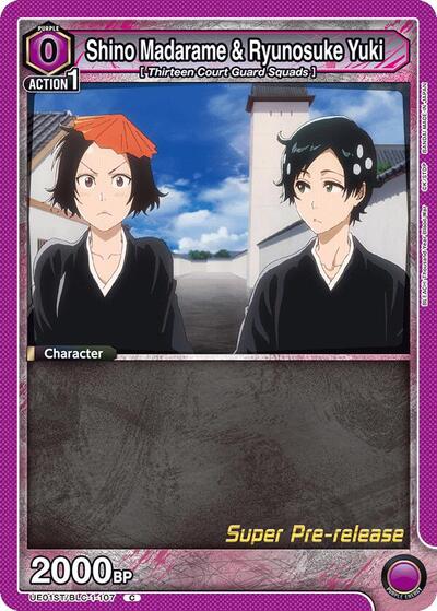 Shino Madarame and Ryunosuke Yuki (BLEACH: Thousand-Year Blood War Super Pre-Release Starter Deck) Near Mint