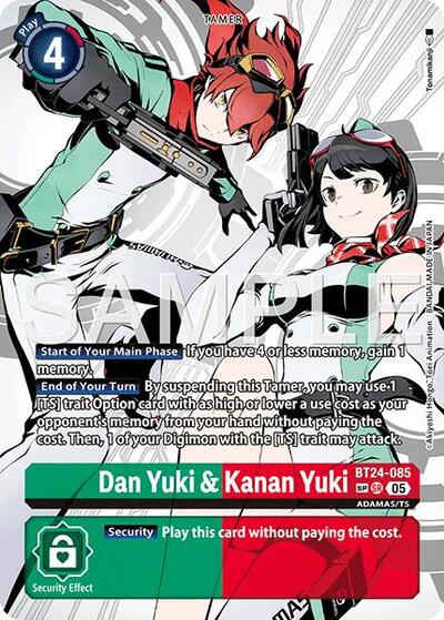Dan Yuki and Kanan Yuki (SP) (Time Stranger) Near Mint Foil