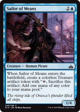 Sailor of Means (Rivals of Ixalan) Near Mint - Nick Nack's Full Frontal Attack