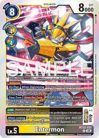 Entermon (Cyber Eden) Near Mint Foil