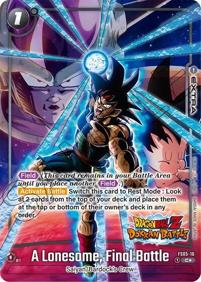 A Lonesome, Final Battle (Dragon Ball Z Dokkan Battle Alternate Art) (Starter Deck 5: Bardock Alternate Art Reprints) Near Mint Foil