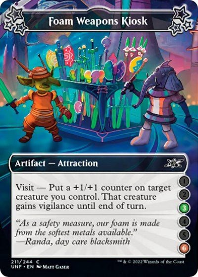 Foam Weapons Kiosk (3-6) (Unfinity) Near Mint Foil - Nick Nack's Full Frontal Attack