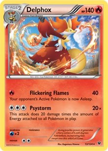 Delphox - 13/124 (XY Fates Collide) (Deck Exclusives) Medium Play