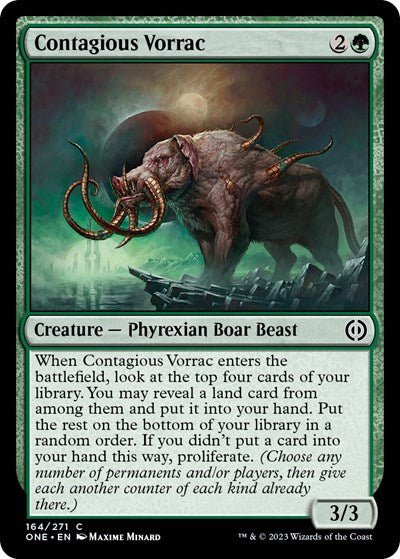 Contagious Vorrac (Phyrexia: All Will Be One) Near Mint - Nick Nack's Full Frontal Attack