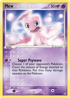 Mew - 111/110 (Non-Holo DVD Promo) (Miscellaneous Cards & Products) Medium Play