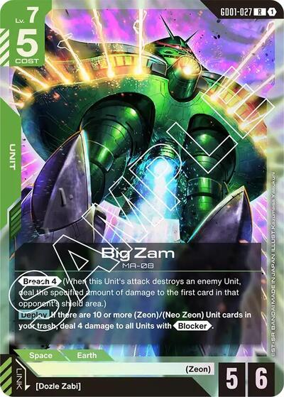 Big Zam (Newtype Rising) Near Mint Holofoil