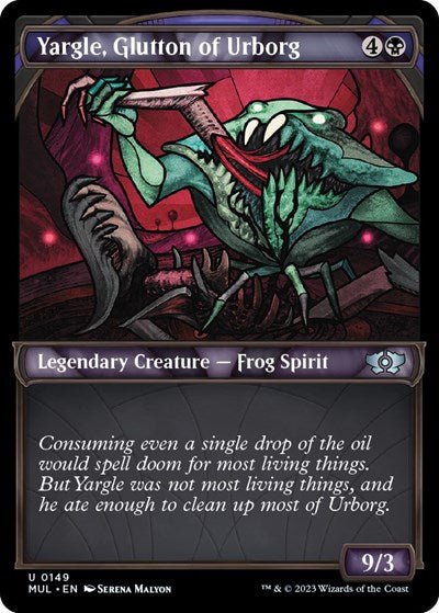Yargle, Glutton of Urborg (Halo Foil) (March of the Machine: Multiverse Legends) Near Mint Foil - Nick Nack's Full Frontal Attack