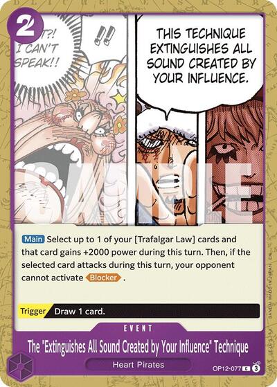 The Extinguishes All Sound Created by Your Influence Technique (Legacy of the Master) Near Mint - Nick Nack's Full Frontal Attack