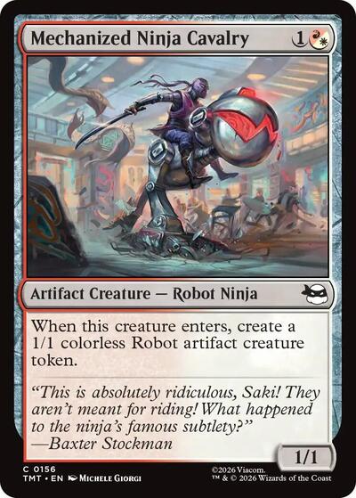 Mechanized Ninja Cavalry (Teenage Mutant Ninja Turtles) Near Mint Foil