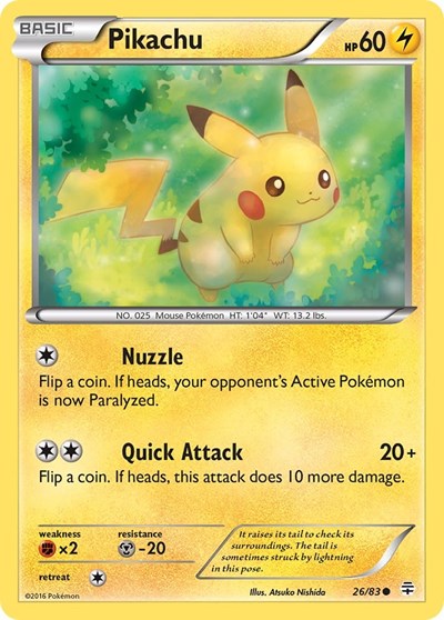 Pikachu (Generations) Near Mint Reverse Holofoil