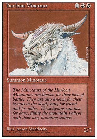 Hurloon Minotaur (4th Edition) Light Play - Nick Nack's Full Frontal Attack