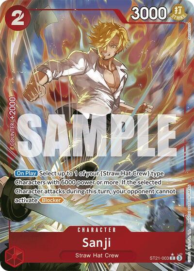 Sanji (Parallel) (Starter Deck EX: Gear 5) Near Mint Foil