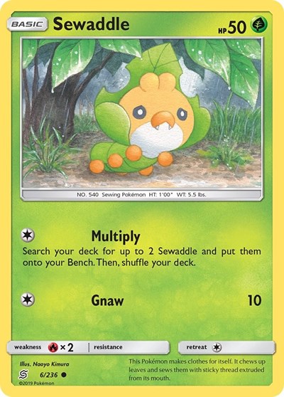 Sewaddle (6) (SM - Unified Minds) Near Mint