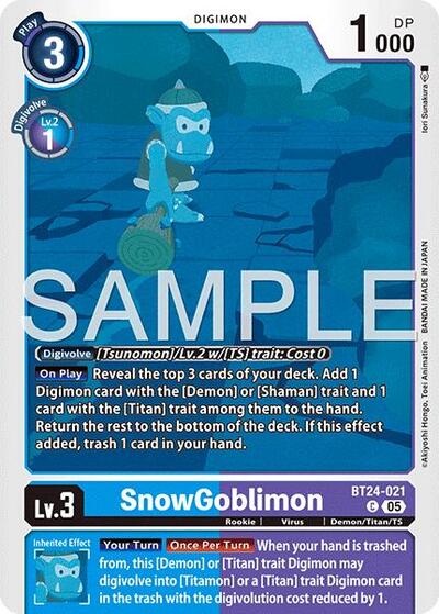 SnowGoblinmon (Time Stranger) Near Mint - Nick Nack's Full Frontal Attack