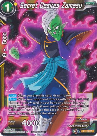 Secret Desires Zamasu (Shop Tournament: Assault of Saiyans) (P-129) [Cartes de promotion] 