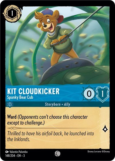 Kit Cloudkicker - Spunky Bear Cub (Into the Inklands) Near Mint - Nick Nack's Full Frontal Attack
