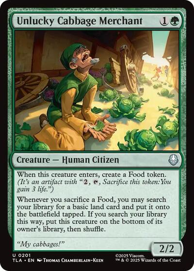 Unlucky Cabbage Merchant (Avatar: The Last Airbender) Near Mint - Nick Nack's Full Frontal Attack