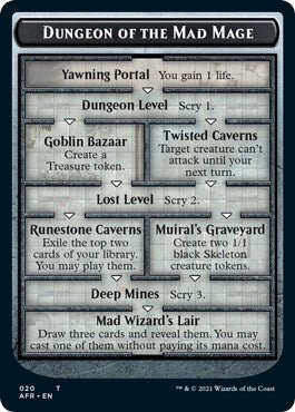 Dungeon of the Mad Mage / Goblin Double - sided Token (Promo Pack: Adventures in the Forgotten Realms) Near Mint - Nick Nack's Full Frontal Attack