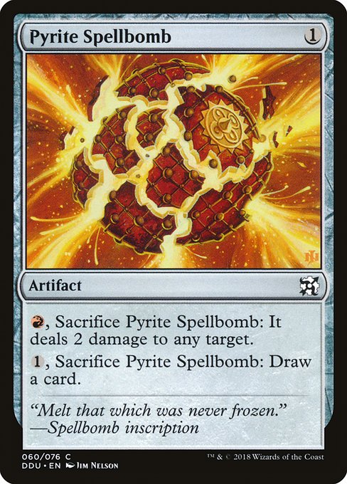 Pyrite Spellbomb (Duel Decks: Elves vs Inventors) Near Mint