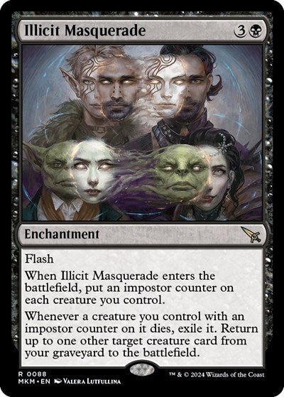 Illicit Masquerade (Murders at Karlov Manor) Near Mint Foil - Nick Nack's Full Frontal Attack