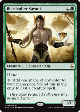 Beastcaller Savant (Battle for Zendikar) Near Mint - Nick Nack's Full Frontal Attack