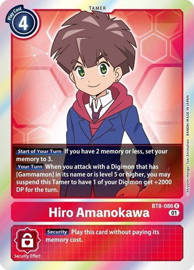 Hiro Amanokawa (New Awakening) Near Mint Foil - Nick Nack's Full Frontal Attack