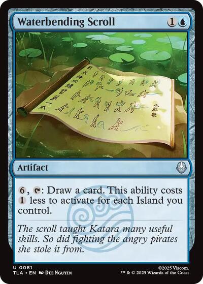 Waterbending Scroll (Avatar: The Last Airbender) Near Mint - Nick Nack's Full Frontal Attack