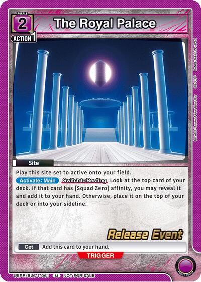 The Royal Palace (BLEACH: Thousand-Year Blood War Release Event Cards) Near Mint