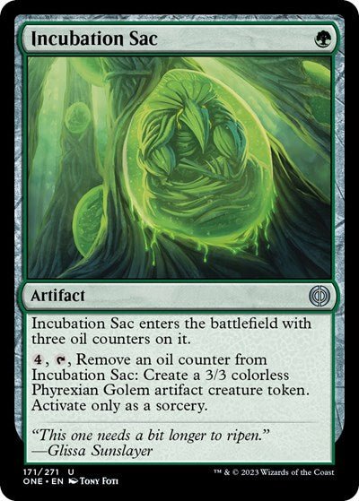 Incubation Sac (Phyrexia: All Will Be One) Near Mint - Nick Nack's Full Frontal Attack