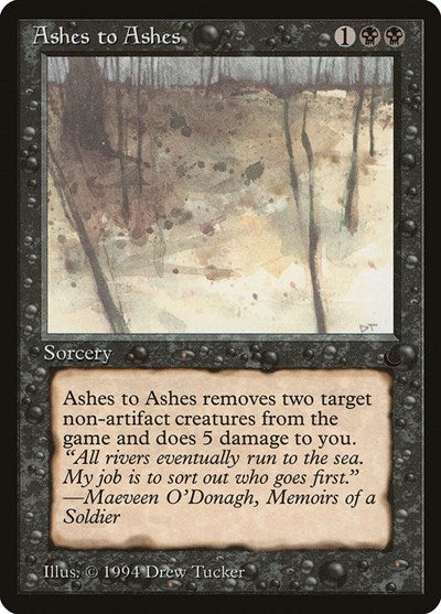 Ashes to Ashes (The Dark) Damaged / Poor